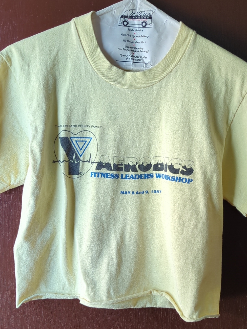 5 For $20 Vintage Yellow Kids' Aerobics Fitness Workshop Tee